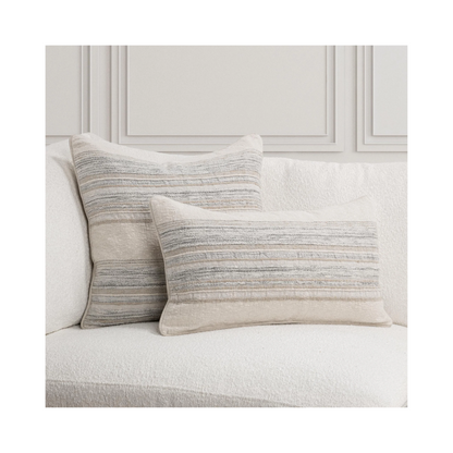 Rockport Lumbar Pillow - Ivory 26" x 14"