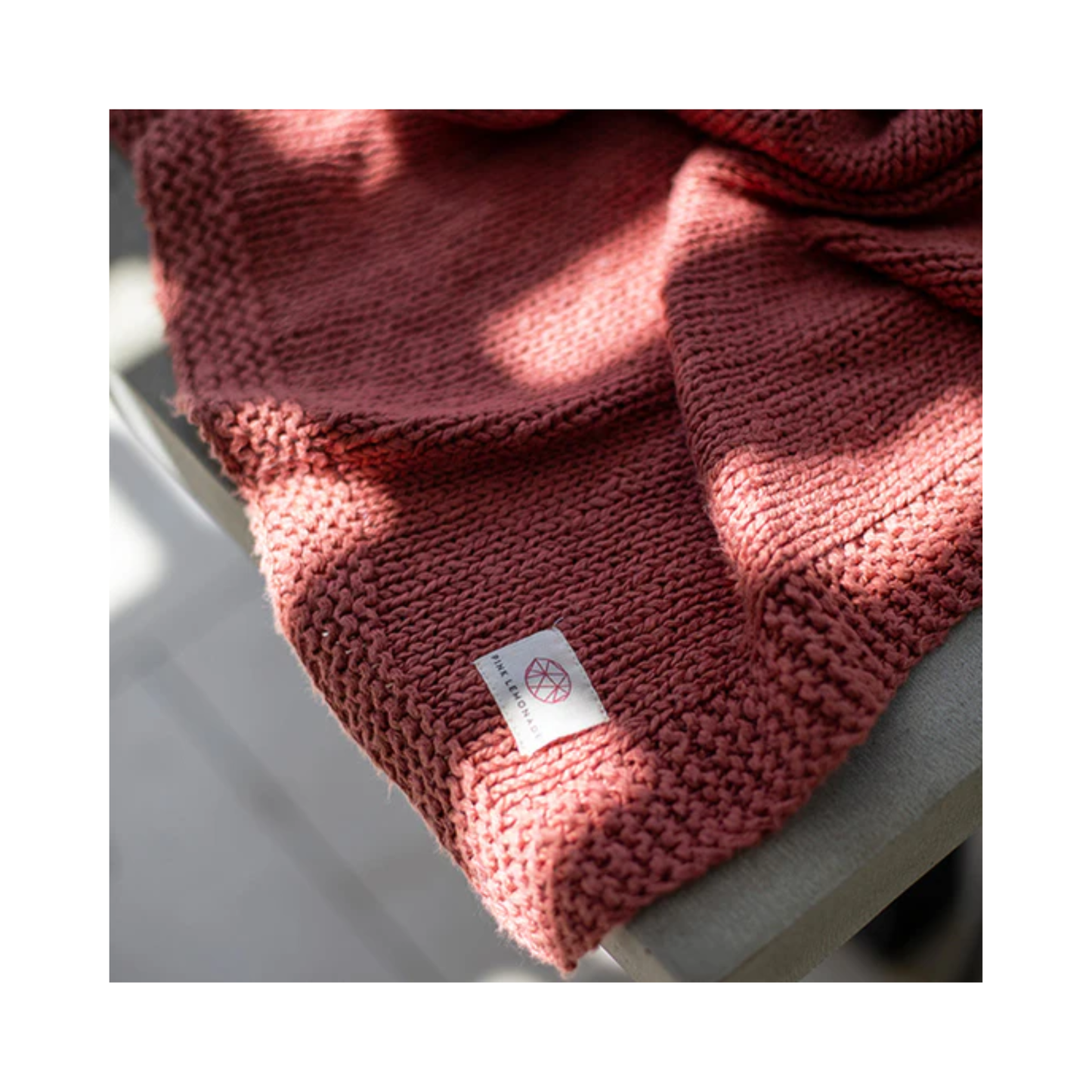 Rosewood Zrestha Organic Cotton Knit Throw Blanket