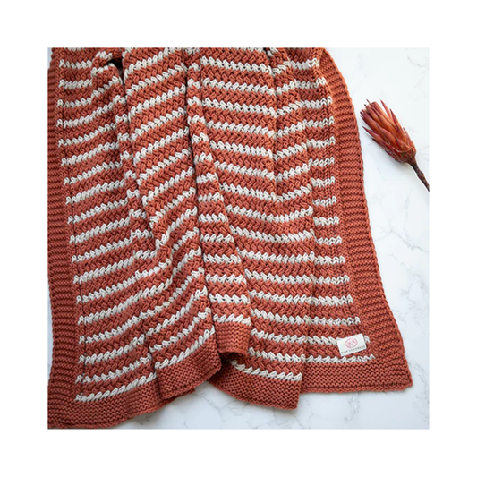 Tara Organic Cotton Knit Throw Blanket
