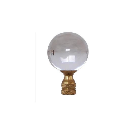 Crystal Ball Finial, Gold - Large