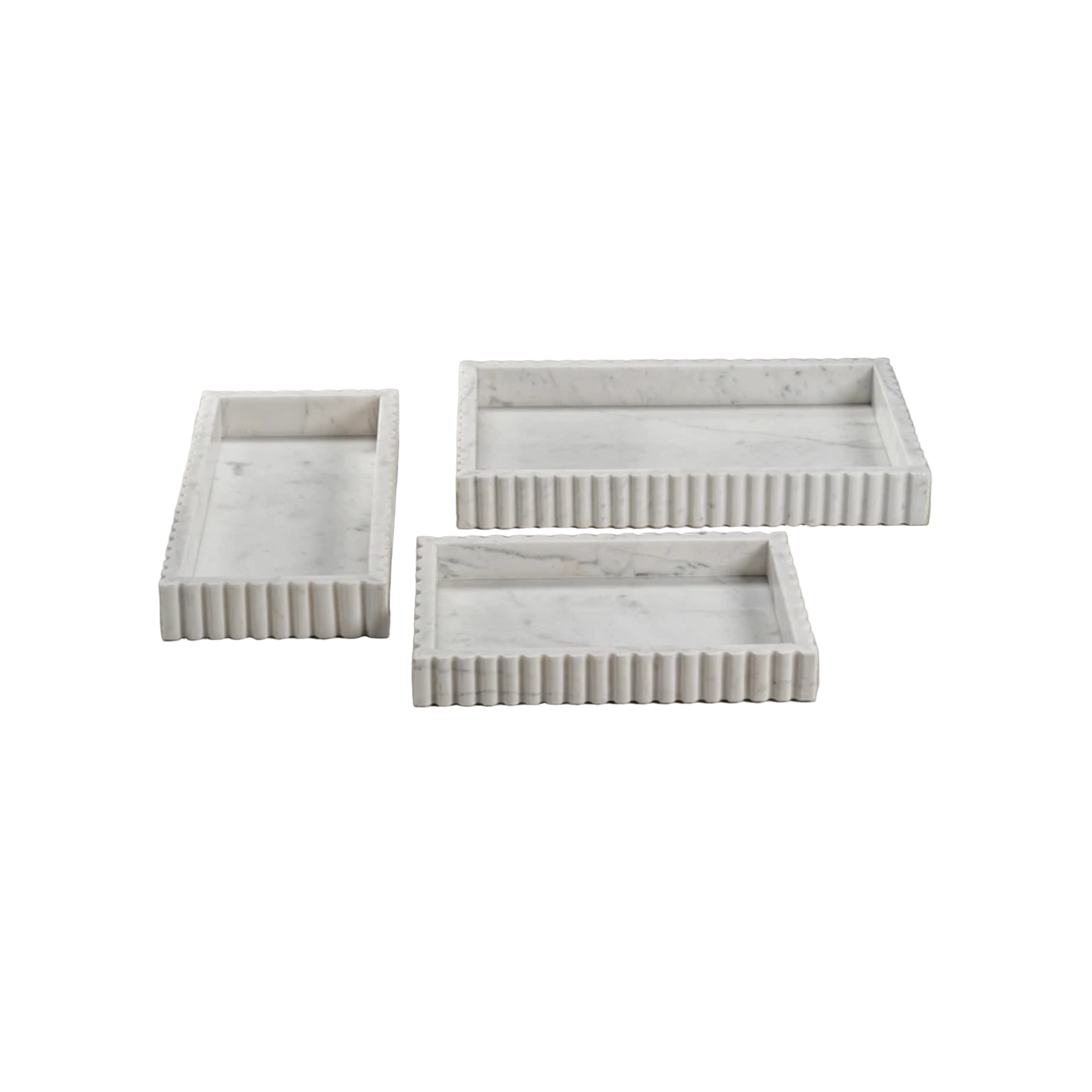 Camogli Scalloped Marble Tray - Various Sizes