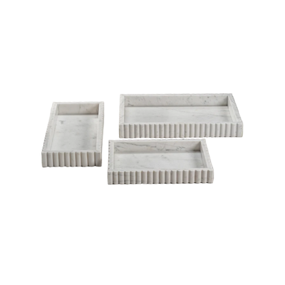 Camogli Scalloped Marble Tray - Various Sizes