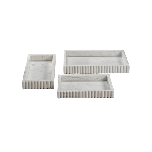 Camogli Scalloped Marble Tray - Various Sizes