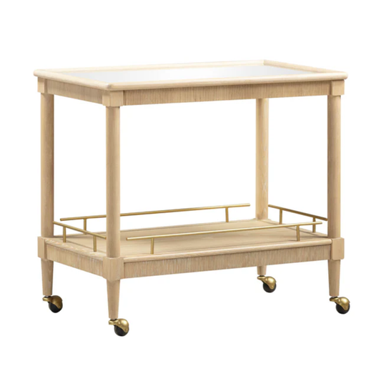 Slosh 37" Natural Ash Bar Cart