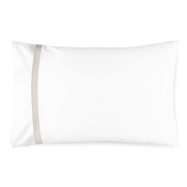 Sónia Standard Pillowcase Pair - Pale Grey