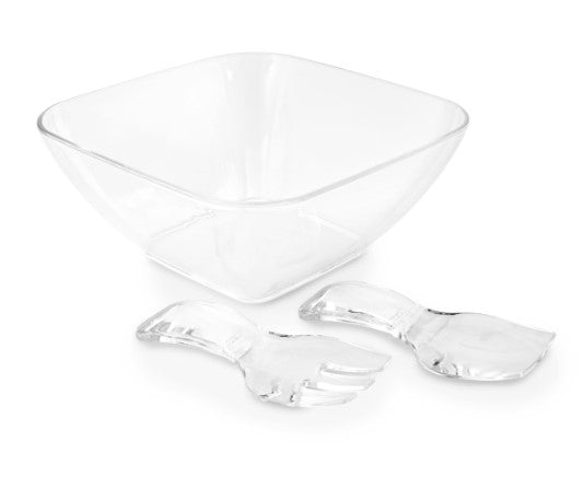 Acrylic Square Salad Bowl