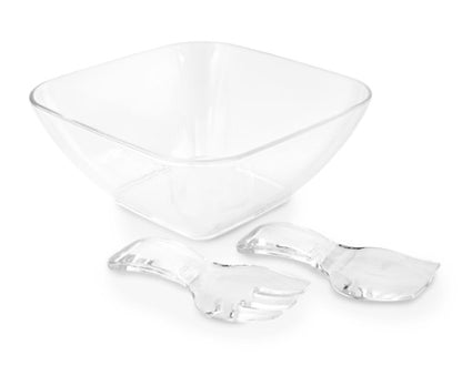 Acrylic Square Salad Bowl