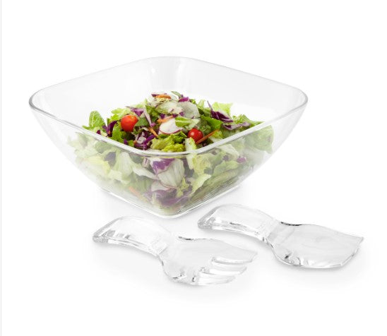 Acrylic Square Salad Bowl