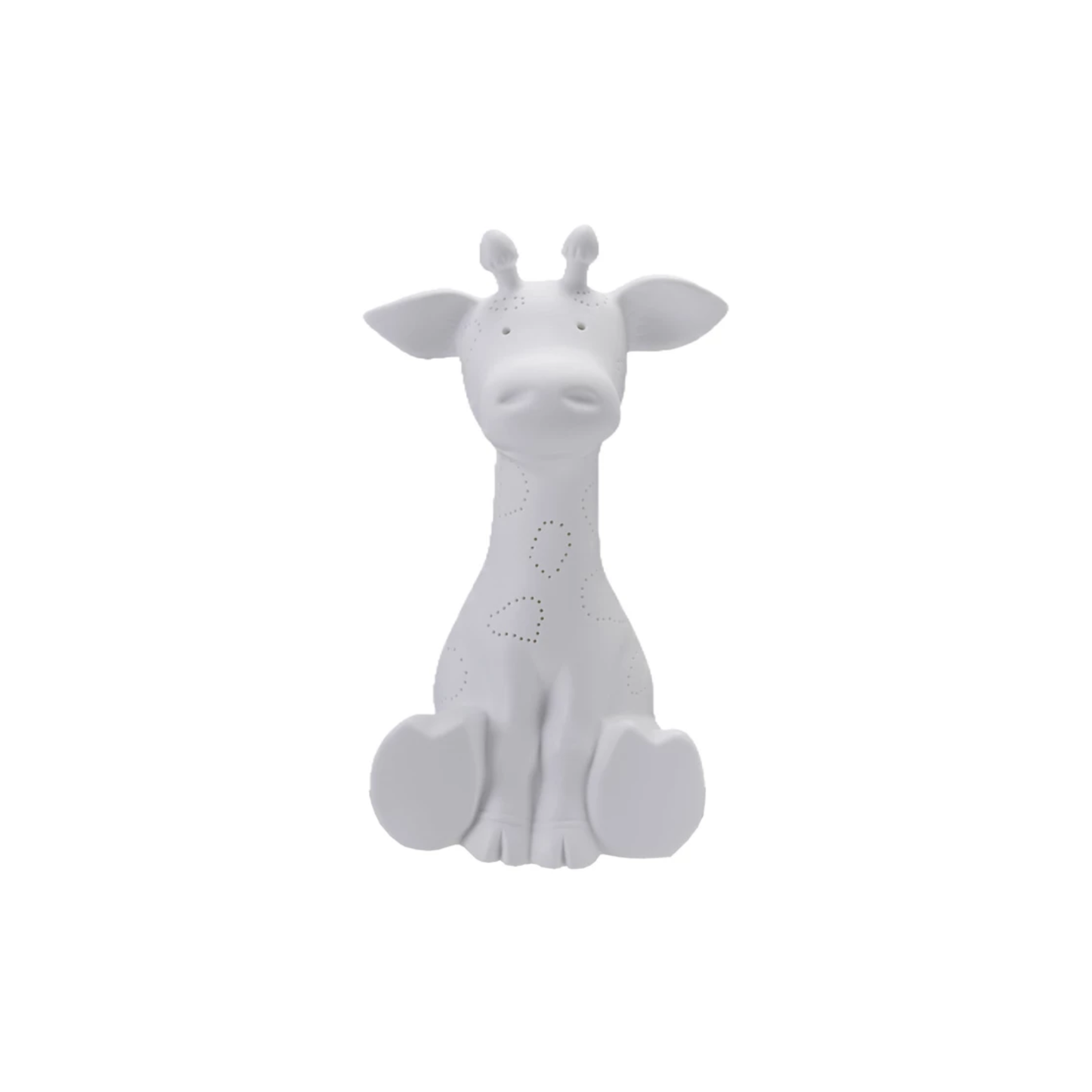 White Ceramic Giraffe Lamp