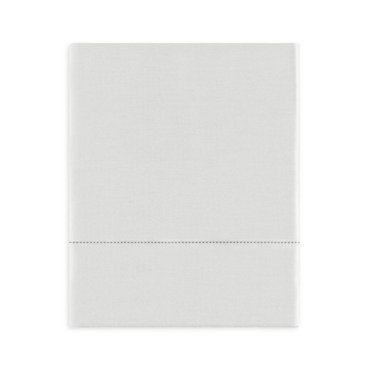 Suave Queen Satin Stitch Flat Sheet, Pale Grey