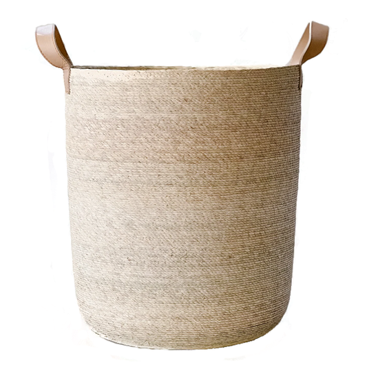 Tambo Basket w/ Leather Handles