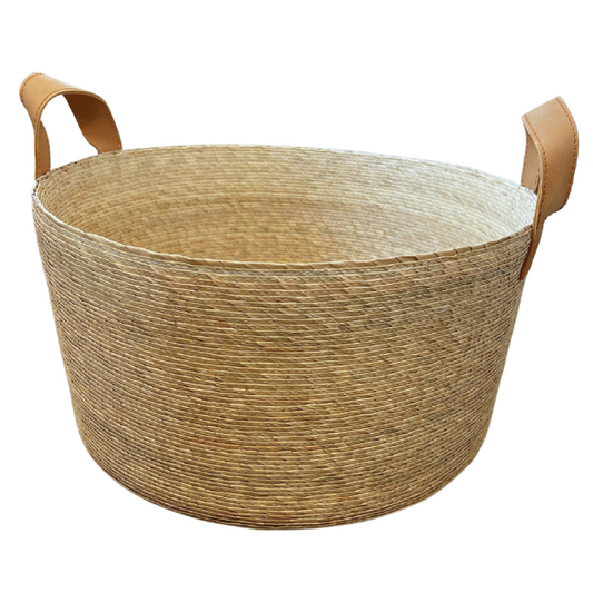 Tambo Basket - Leather Handles