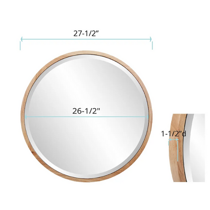 The Johann Round Beveled Mirror