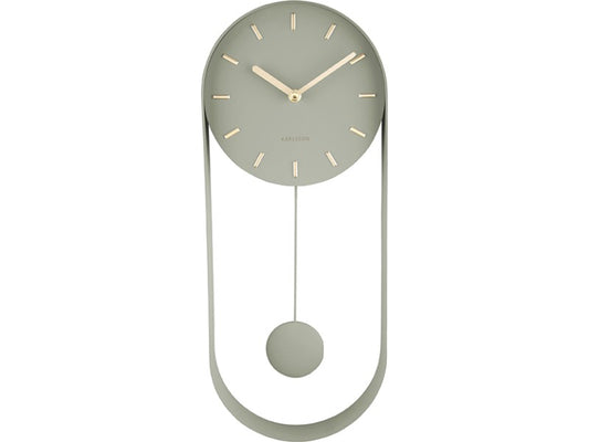 Charm Pendulum Wall Clock - Jungle Green