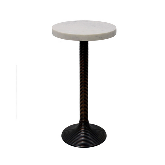 White Marble Top Martini Table