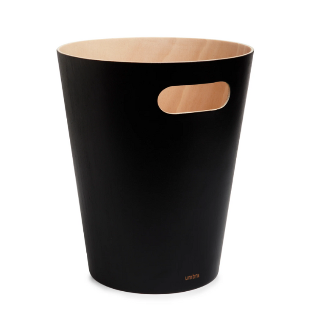 Woodrow Waste Basket - Black