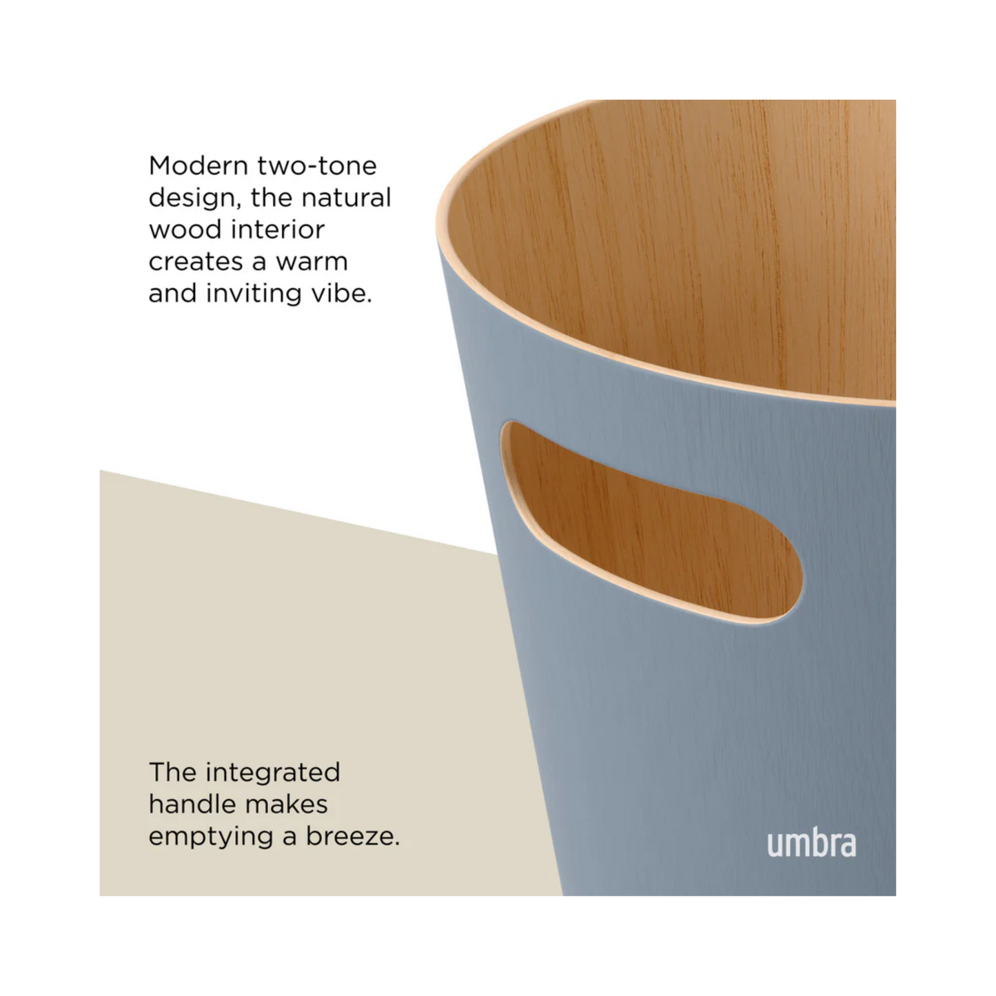 Woodrow Waste Basket - Blue