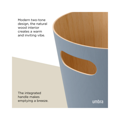 Woodrow Waste Basket - Blue