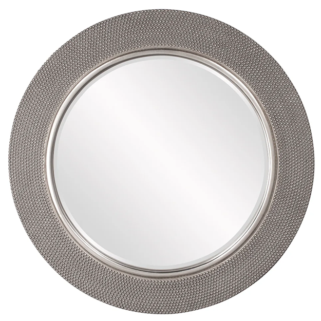Yukon Round Mirror Silver