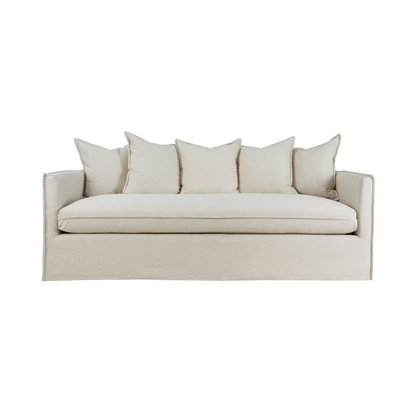 Alexia 84" Dressmaker Sofa - Light Linen