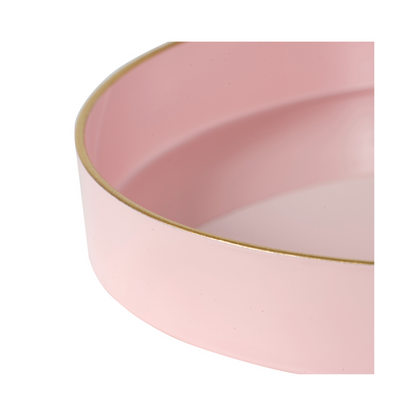 Round Pink Mimosa Tray