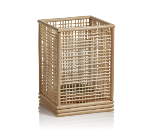 Sagano Bamboo Hurricane Lantern - Small