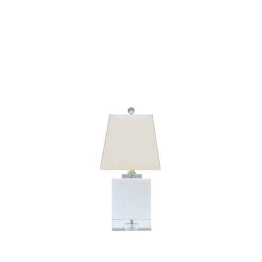 White Jade & Crystal Mini Lamp