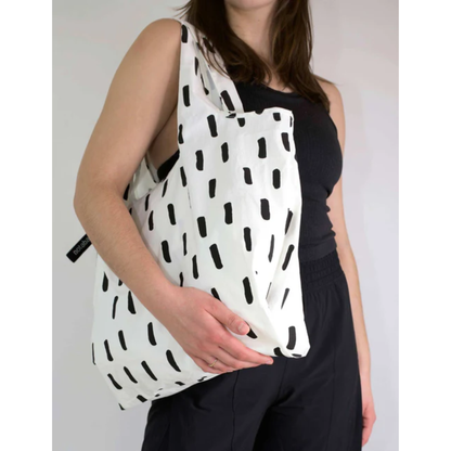 Nota Bag Tote - Black Brush