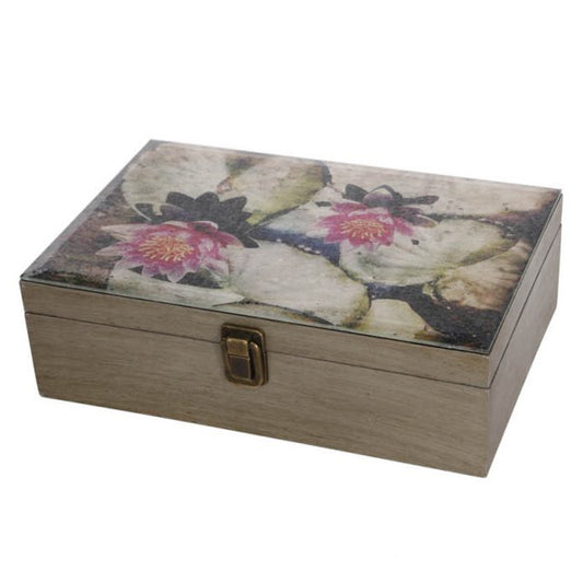 Water Lily Box with Clasp Large
