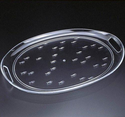 Clear Acrylic, Embossed Tray - School of Fish