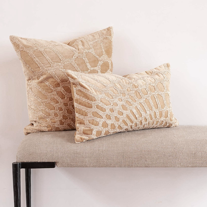 Alden Embroidered Square Pillow
