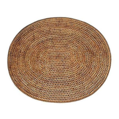 17" Oval Placemat - Antique Brown