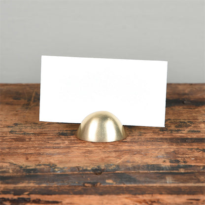 Mini Brass Place Card Holder