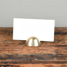 Load image into Gallery viewer, Mini Brass Place Card Holder
