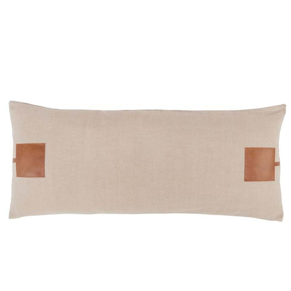 Brago Natural/Chestnut Lumbar Pillow 16 x 36