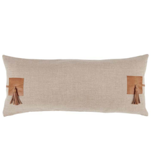 Load image into Gallery viewer, Brago Natural/Chestnut Lumbar Pillow 16 x 36
