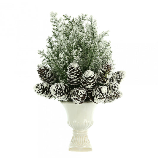 Snow Capped Pinecones Arrangement