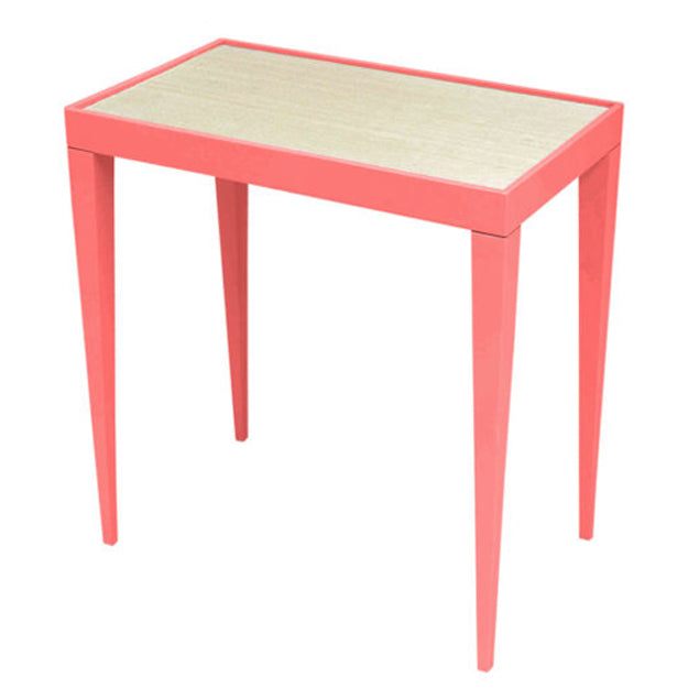 Dallas Rectangular Side Table - Coral