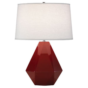Delta Table Lamp - Ox Blood