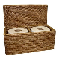 Double Toilet Paper Holder, Antique Brown