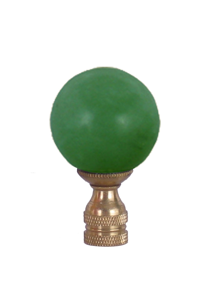 Green Jade Stone Finial - SM