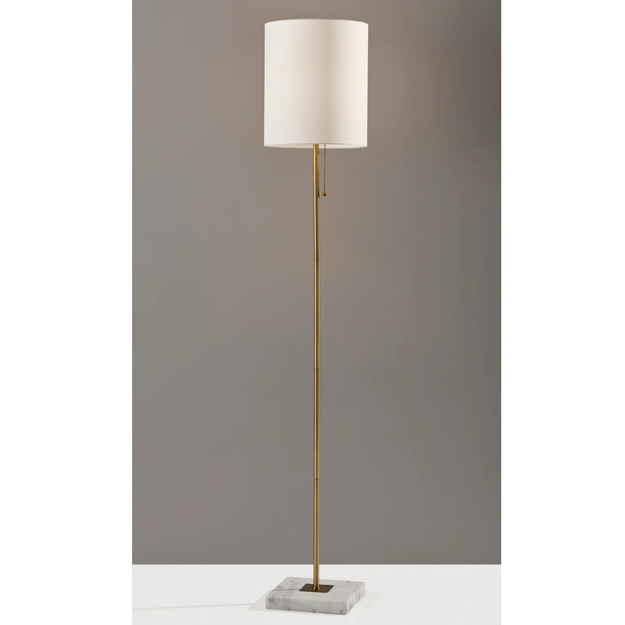 Fiona Floor Lamp - Antique Brass