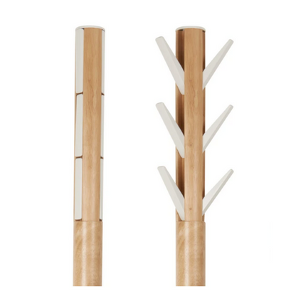 Flapper Coat Rack - Natural/White