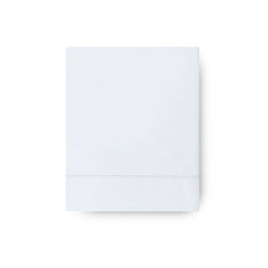 Suave Satin Stitch Flat Sheet, Pale Blue