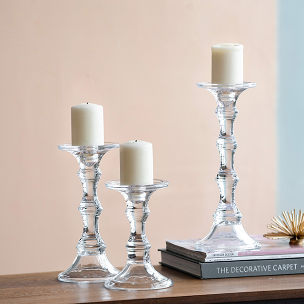 Glass Candle Holder - Medium