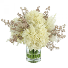 Load image into Gallery viewer, Hydrangeas, Eucalyptus and Pampas Arrangement
