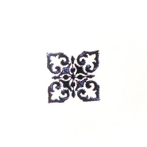 Lia White Flat Sheet, with Navy Logo