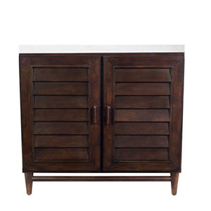 Portland 36" Single Vanity, Burnished Mahogany