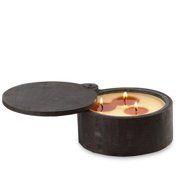 Wooden Spice Pot Scented Candle - Tobacco Bark