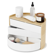 Load image into Gallery viewer, Moona Swivel Storage Box - Natural/White
